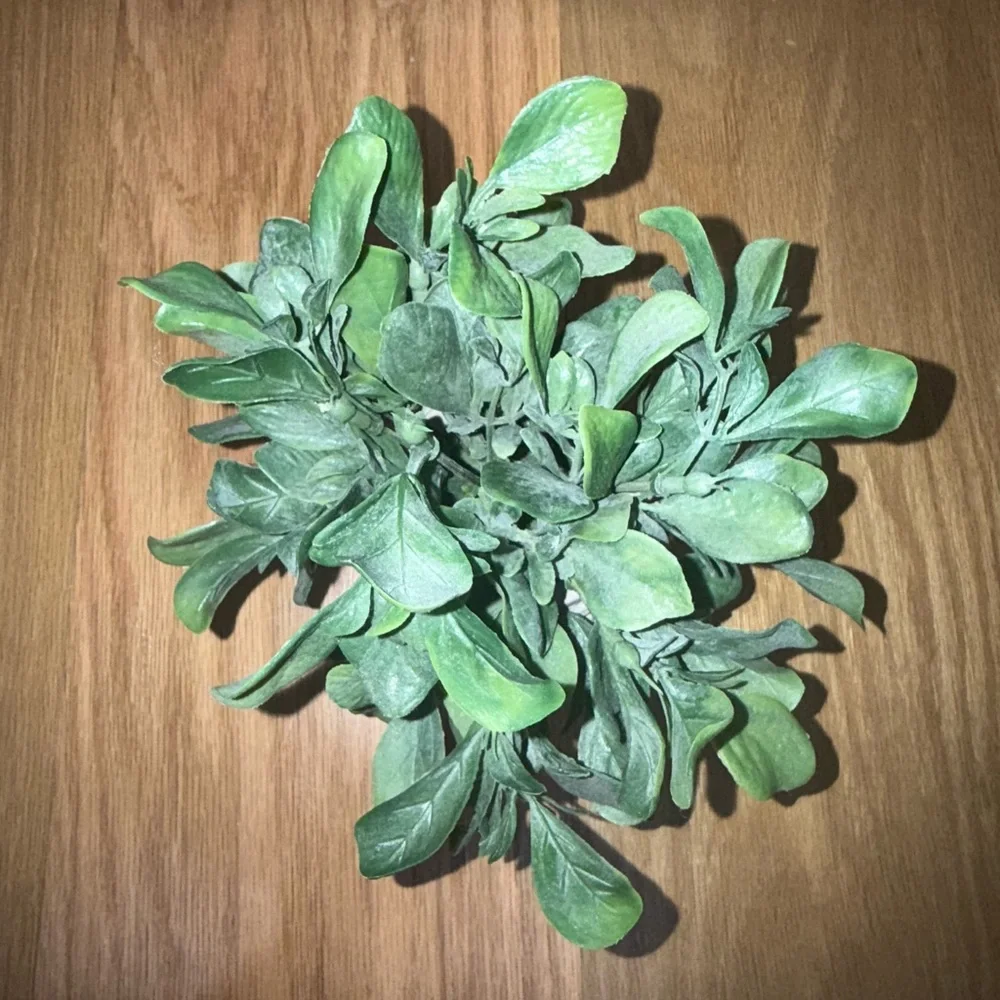 Greenery in White/grey Textured Pot